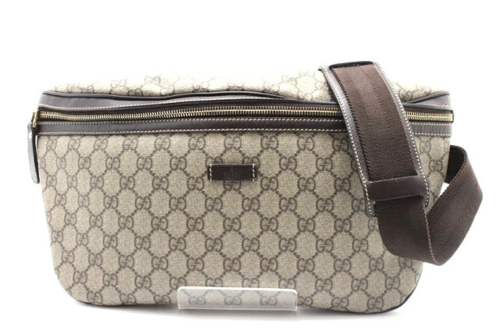 Gucci shoulder bag body waist canvas Beige Cream